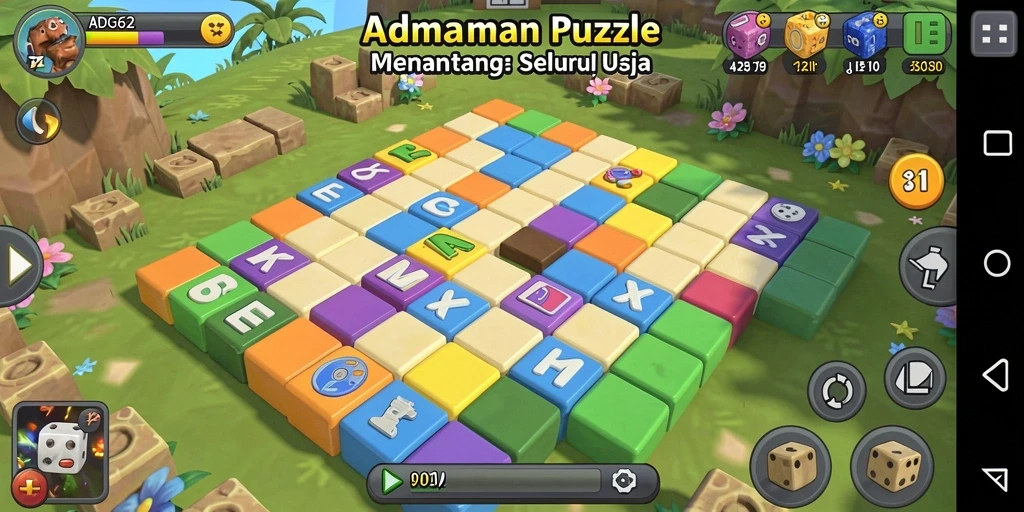 Screenshot gameplay ADG62 menampilkan teka-teki menarik dan interaktif.