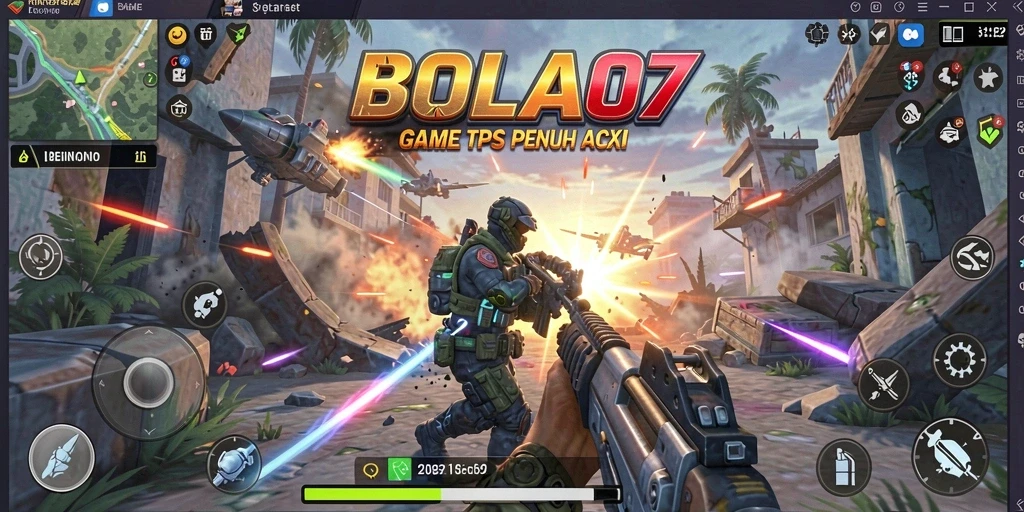 Gameplay seru BOLA07 dengan aksi tembak-menembak yang menegangkan.