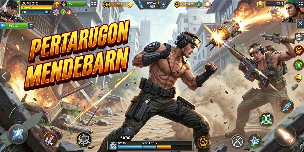 Tampilan gameplay seru penuh aksi dan grafis menakjubkan DOMTOTO.
