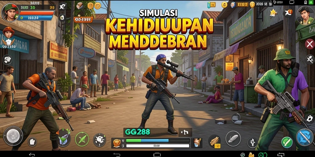 Tampilan gameplay <strong>GG288</strong> yang mendalam dan interaktif dalam dunia simulasi.