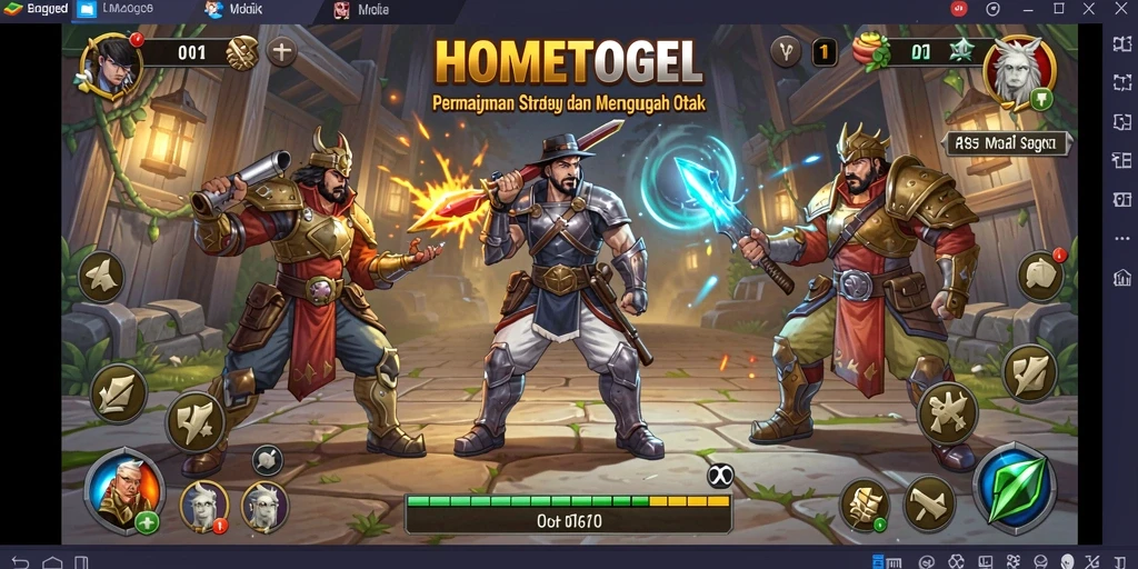 Gameplay HOMETOGEL yang menantang dengan strategi kompleks.