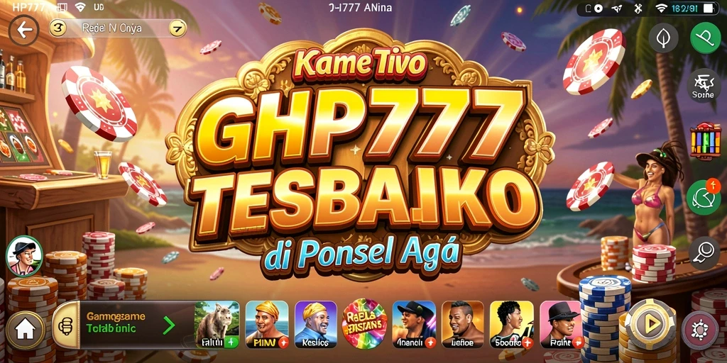 Screenshot gameplay HP777 menampilkan pengalaman Kasino yang mengasyikkan.