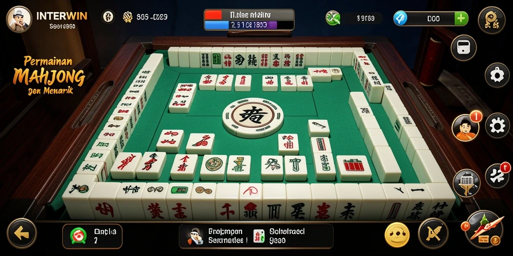 Tampilan gameplay seru dan menarik dari INTERWIN Mahjong.