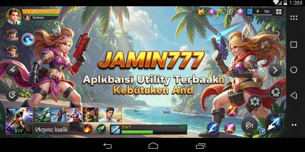 Screenshot utama JAMIN777 menampilkan antarmuka pengguna yang sederhana dan fungsional.
