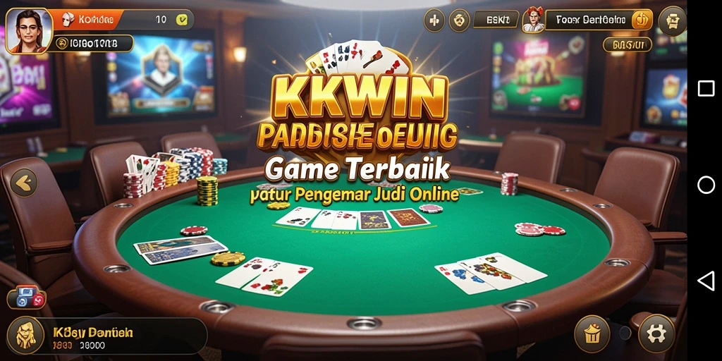 Tampilan gameplay Poker yang mendebarkan dan interaktif.