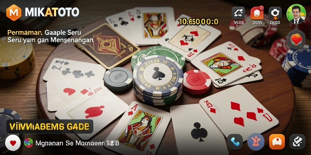 Tampilan gameplay MIKATOTO yang menarik dan seru saat bermain Gaple.