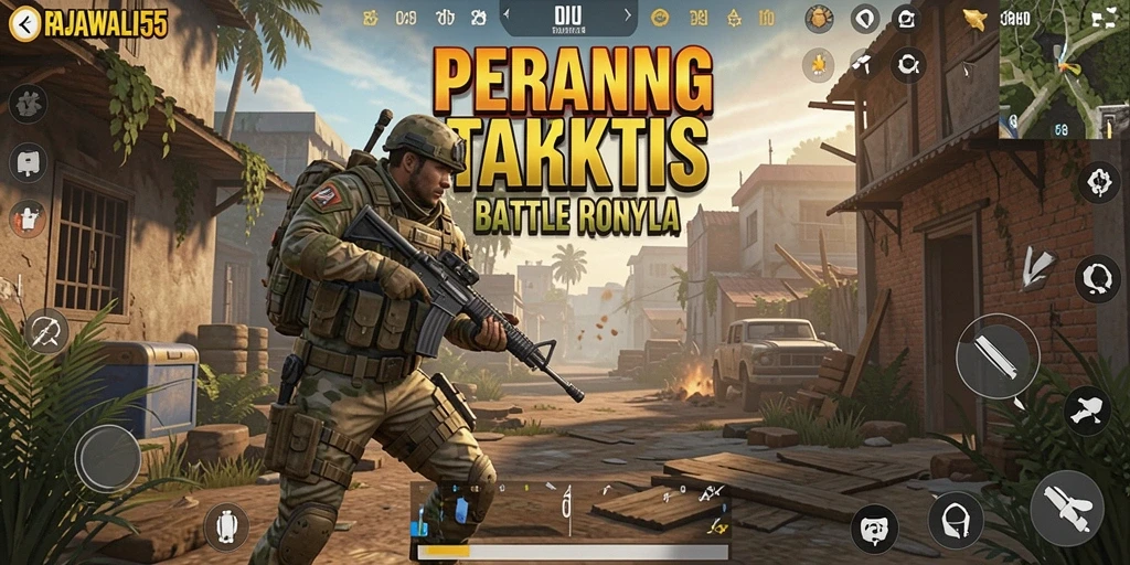 Tampilan menarik dalam pertarungan Battle Royale RAJAWALI55 yang seru.
