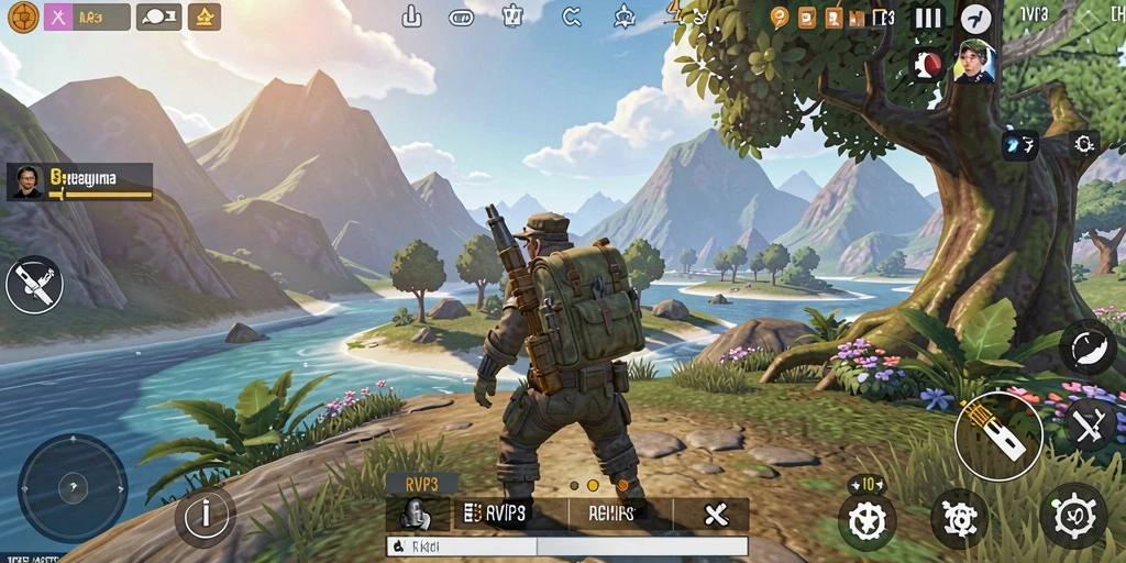 Screenshot RVIP3 menampilkan momen mendebarkan dalam gameplay Open World.