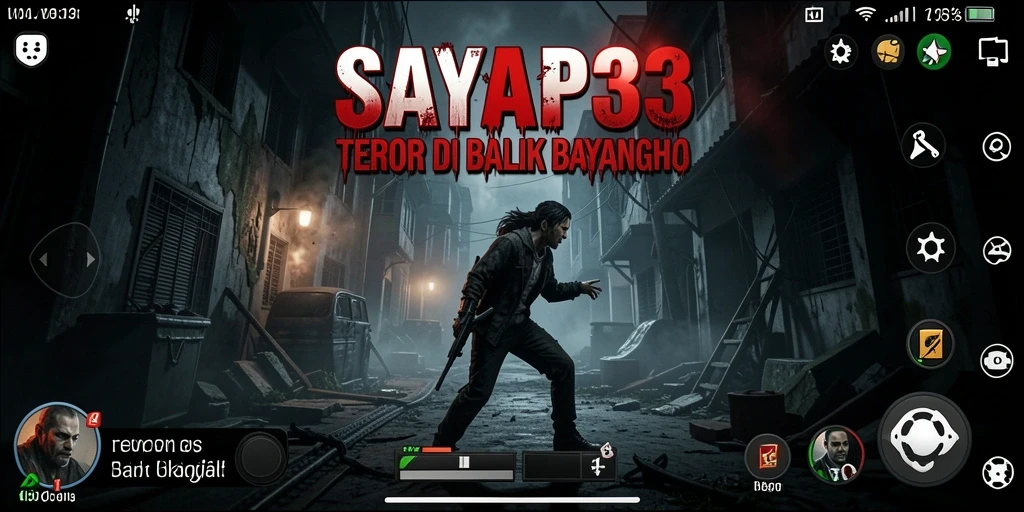 Tangkapan layar menampilkan gameplay menegangkan dan atmosfir mencekam di SAYAP33.