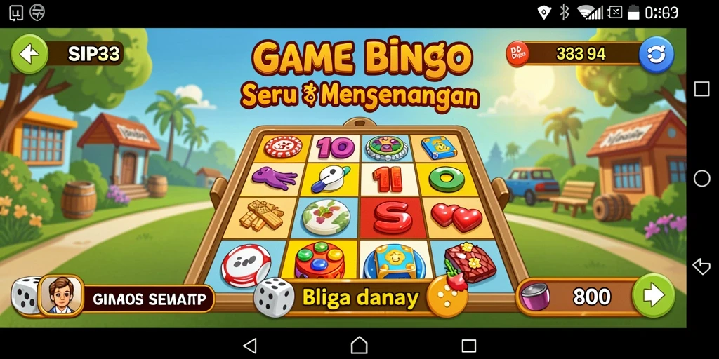 Tampilan gameplay SIP33 dengan suasana Bingo yang menegangkan dan seru.