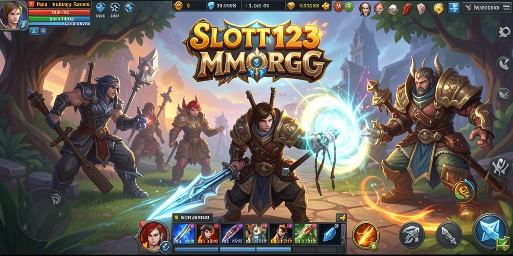Tampilan gameplay SLOT123 yang menegangkan dan mendebarkan.