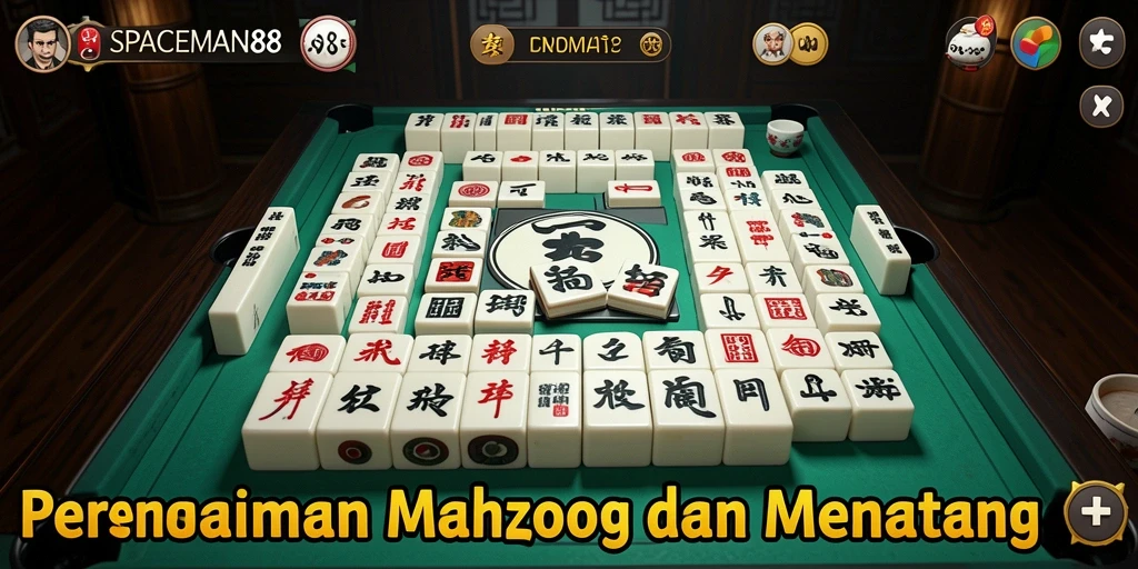 Tampilan gameplay SPACEMAN88 yang menampilkan teka-teki Mahjong yang menarik.