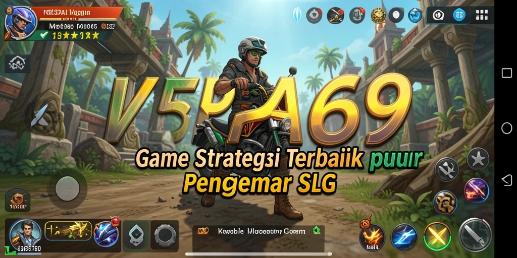 Tangkapan layar utama VESPA69 menampilkan aksi gameplay SLG yang memikat.