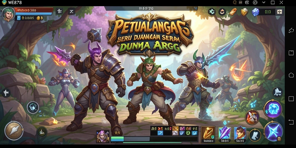 Tampilan gameplay WE878 yang menegangkan dalam pertempuran ARPG.