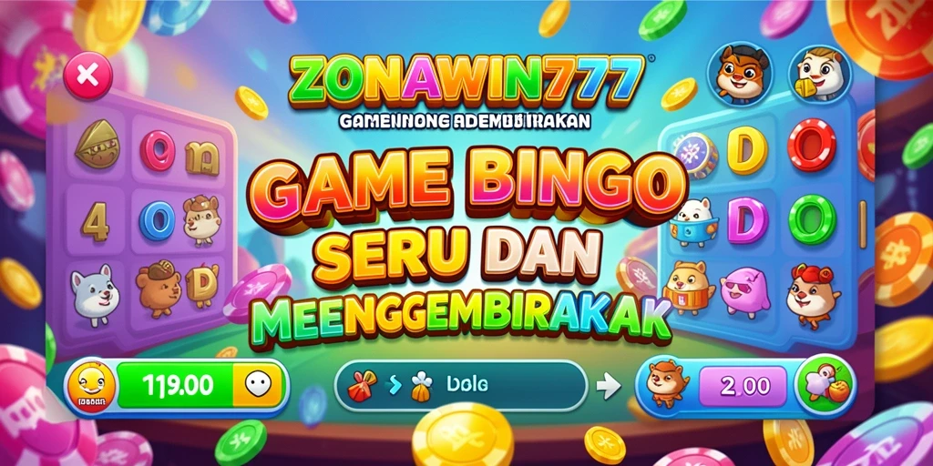 Screenshot gameplay ZONAWIN777 menampilkan aksi Bingo yang seru.